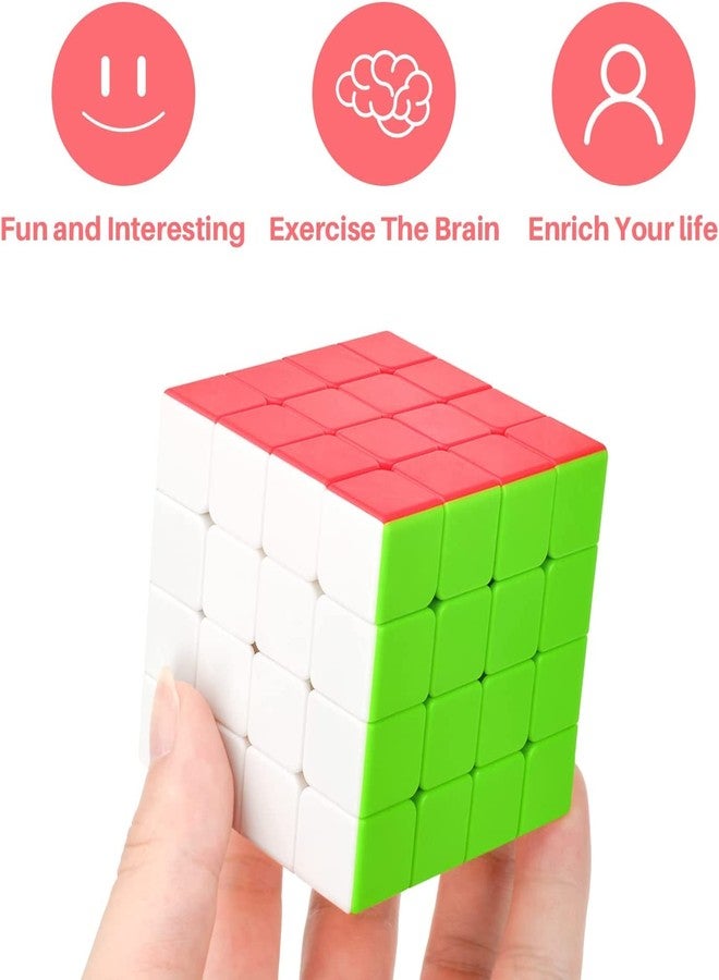 AUTHFORT Original Stickerless 4x4 Magic Cube, Speed Cube 4x4 Fast and Smooth Cube, Christmas Gift for Kids & Adult (Speed Cube 4x4) - Image 3